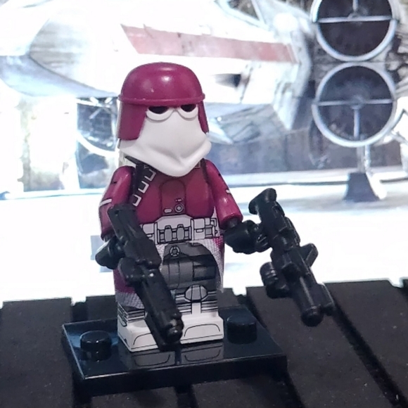 Lot of 8 Star Wars Figurines,Nova Stormtroopers, Lego Compatible with stand - Picture 9 of 9